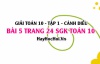 Giải bài 5 trang 24 Toán 10 tập 1 SGK Cánh Diều